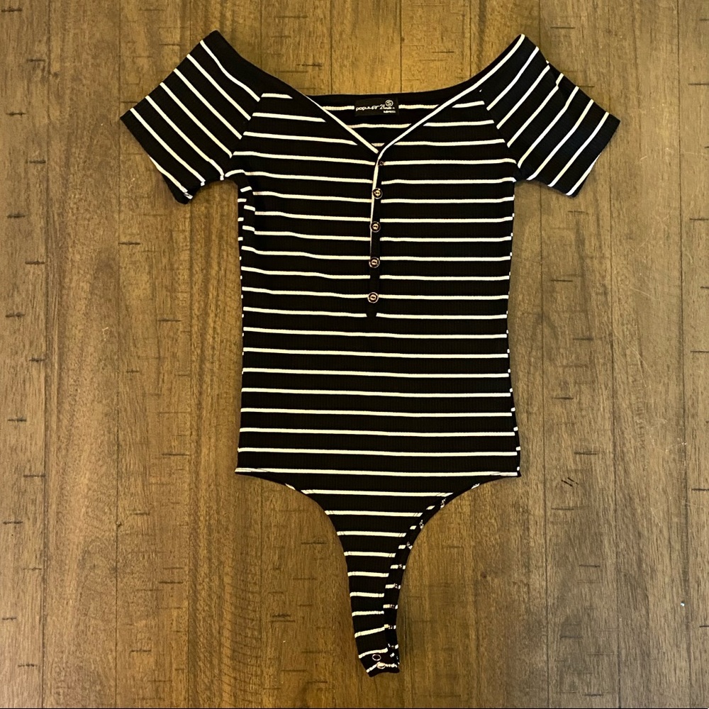 EUC striped bodysuit